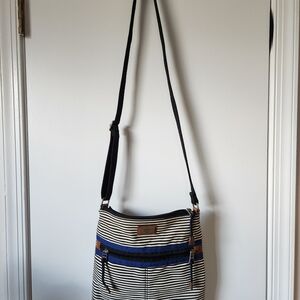 Fossil Striped Crossbody Bag